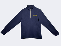 Navy ¼ Zip Textured Pullover (Men's)